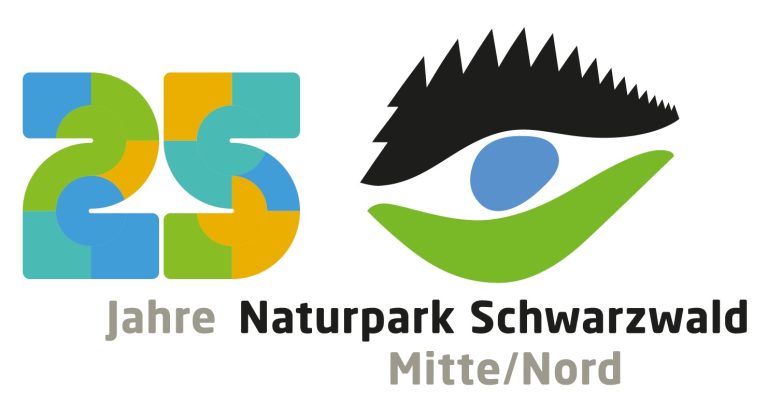 Jubiläumslogo: 25 Jahre Naturpark Mitte/Nord