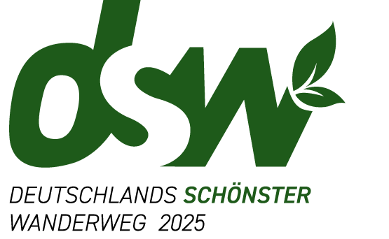 Logo dsw – Deutschlands schönster Wanderweg 2025