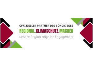 Logo Offizieller Partner des Bündnisses – Regional Klimaschutz machen – Unsere Region zeigt Engagement