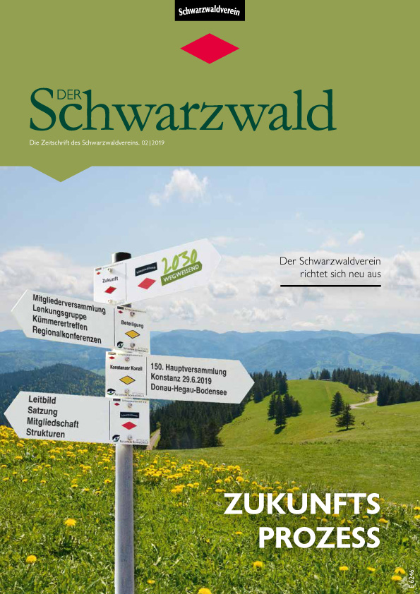 Titelbild Vereinszeitschrift „Der Schwarzwald“ Ausgabe 02/19 – Zukunftsprozess.