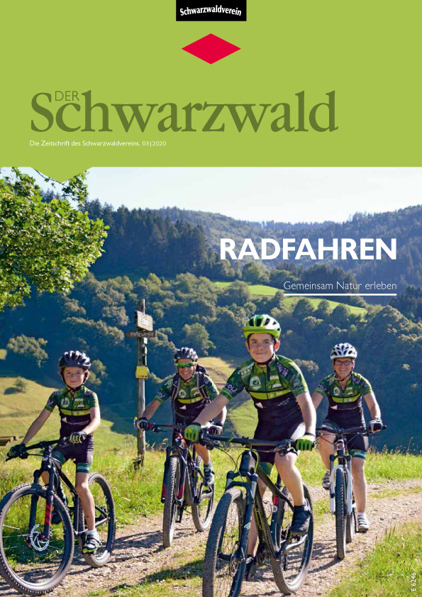 Titelbild Vereinszeitschrift „Der Schwarzwald“ Ausgabe 03/20 – Radfahren.