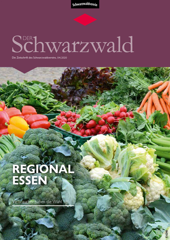 Titelbild Vereinszeitschrift „Der Schwarzwald“ Ausgabe 04/20 – Regional essen.