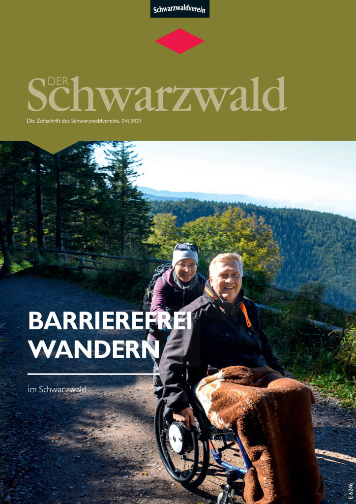 Titelbild Vereinszeitschrift „Der Schwarzwald“ Ausgabe 04/21 – Barrierefrei wandern.