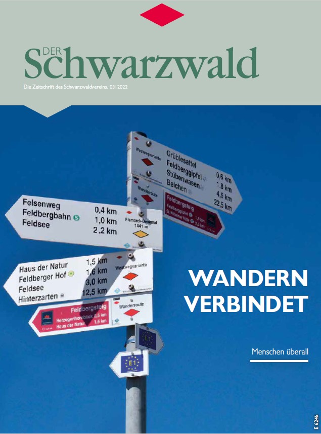 Titelbild Vereinszeitschrift „Der Schwarzwald“ Ausgabe 03/22 – Wandern verbindet.
