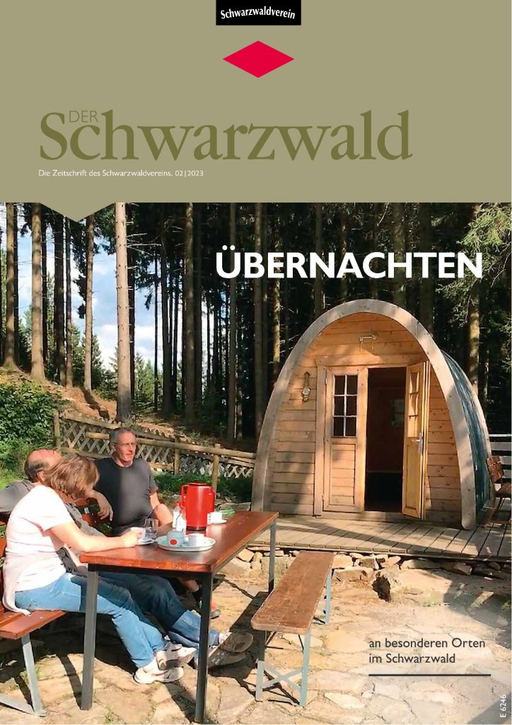 Titelbild Vereinszeitschrift „Der Schwarzwald“ Ausgabe 02/23 – Übernachten.