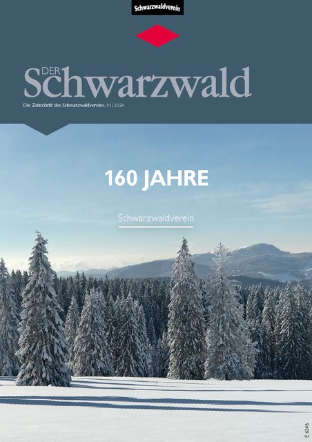 Titelbild Vereinszeitschrift „Der Schwarzwald“ Ausgabe 01/24 – 160 Jahre Schwarzwaldverein.