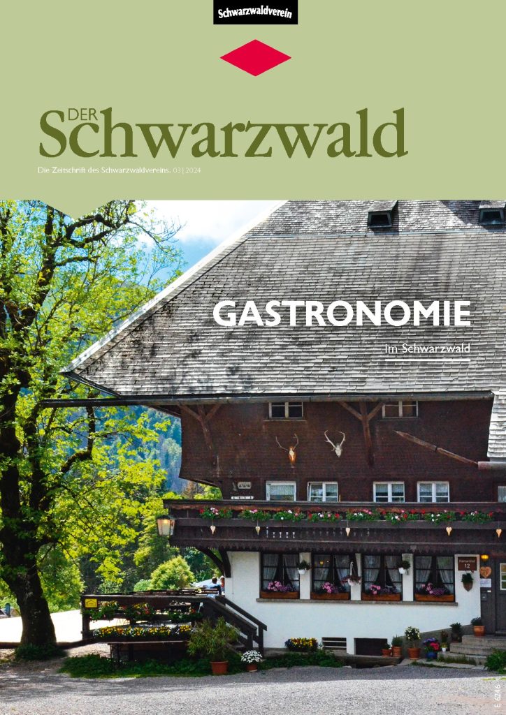 Titelbild Vereinszeitschrift „Der Schwarzwald“ Ausgabe 03/24 – Gastronomie.