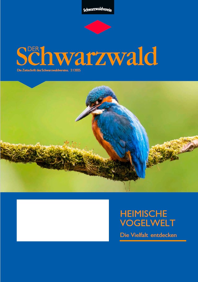 Titelbild Vereinszeitschrift „Der Schwarzwald“ Ausgabe 02/25 – Heimische Vogelwelt.